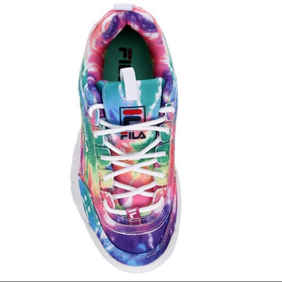 BRAND NEW TIE DYE FILA WOMENS DISRUPTOR II PREMIUM - Picture 6 of 9